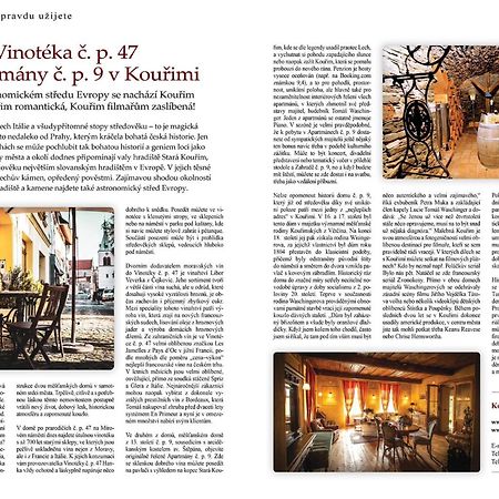 Apartmany C.P. 9 Kouřim Екстериор снимка